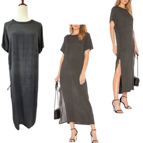 LNA Los Angeles Alvarez Dress In Charcoal Size M - Picture 1 of 12